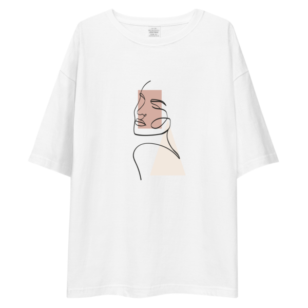white oversized t shirt for women graphic tee