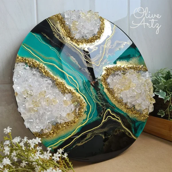 Green Resin Art - Image 3